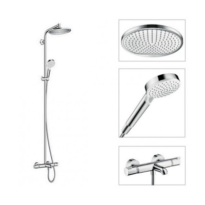 Душевая система Crometta S Showerpipe 240 1jet для ванны с термостатом (27320000)