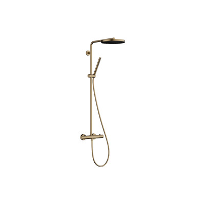 Душова система Pulsify S Puro Showerpipe 260 1jet з Ecostat Fine, Brushed Bronze (24222140)