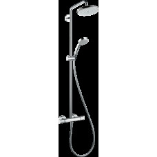 Душова система Croma Air 220 1jet Showerpipe з термостатом та поворотним тримачем 400м хромовані (27185000)