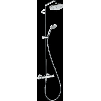 Душова система Croma Air 220 1jet Showerpipe з термостатом та поворотним тримачем 400м хромовані (27185000)
