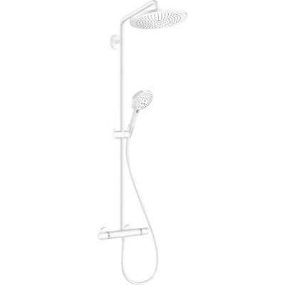 Душевая система Croma Select S 280 1jet Showerpipe с термостатом Matt White (26890700)