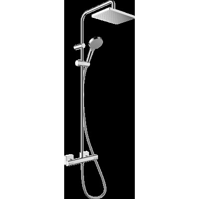Душевая система Vernis Shape Showerpipe 230 1jet с термостатом Chrome (26286000)