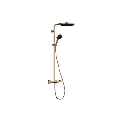 Душевая система Pulsify S Puro Showerpipe 260 1jet из Ecostat Fine, Brushed Bronze (24236140)
