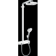 Душова система Raindance Select E 300 2jet ST з термостатом, Showerpipe EcoSmart,9 л/хв, білий/хром (27283400)