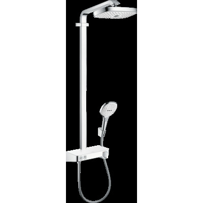 Душова система Raindance Select E 300 2jet ST з термостатом, Showerpipe EcoSmart,9 л/хв, білий/хром (27283400)