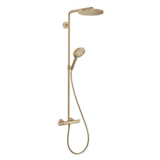 Душова система Raindance S 240 Showerpipe PowderRain 1jetP з термостатом Brushed Bronze (27633140)