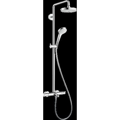 Душова система Croma Select S Showerpipe 180 2jet з термостатом для ванни, білий/хром (27351400)