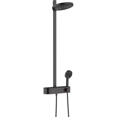Душевая система Pulsify S Showerpipe 260 2jet 400, Matt Black (24240670)