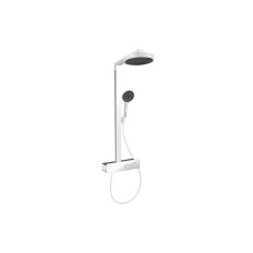 Душова система Rainfinity Showerpipe 250 1jet EcoSmart з термостатом ShowerTablet 350, Matt White (28742700)