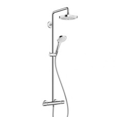 Душевая система Croma E Showerpipe Select 180 2jet Showerpipe с термостатом, белый/хром (27256400)