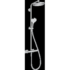 Душевая система Crometta S Showerpipe 240 1jet EcoSmart с термостатом: 9л/мин (27268000)