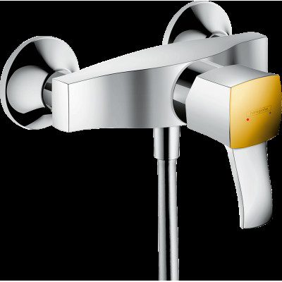 Змішувач Metropol Classic для душу, Chrome/Gold Optic (31360090)