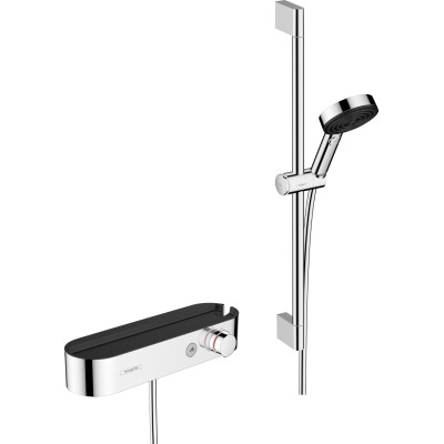 Термостат ShowerTablet Select 412 мм в комплекті з душовим набором Chrome (24260000)