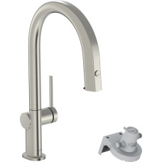 Змішувач Aqittura M91 FilterSystem 210 1jet pull-out кухонний (76803800) Stainless Steel Finish