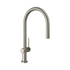 Змішувач Talis 210 1jet кухонний з витяжним виливом Stainless Steel (72802800)