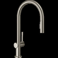 Змішувач Talis M54 210 2jet кухонний з витяжним виливом Stainless Steel (72800800)
