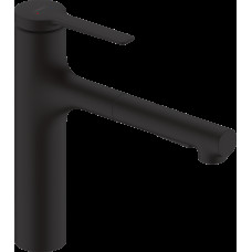 Змішувач Zesis M33 160 2jet кухонний з витяжним виливом sBox Lite (74804670) Matt Black