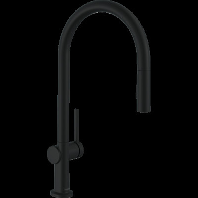 Змішувач Talis M54 210 2jet кухонний з витяжним виливом Matt Black (72800670)