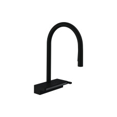 Змішувач Aquno Select M81 170 3jet кухонний з витяжним виливом Sbox (73831670) Black Matt