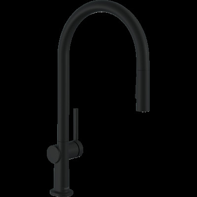 Змішувач Talis 210 2jet кухонний з витяжним виливом Sbox (72801670) Black Matt