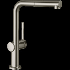 Змішувач Talis M54 270 1jet кухонний з витяжним виливом (72808800) Stainless Steel