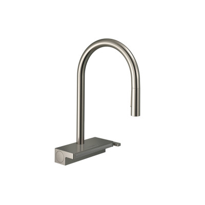 Змішувач Aquno Select M81 170 3jet кухонний з витяжним виливом Sbox (73831800) Stainless Steel