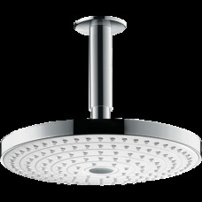 Верхний душ Raindance Select S 240 2jet с держателем с потолка, хром/белый (26467400)