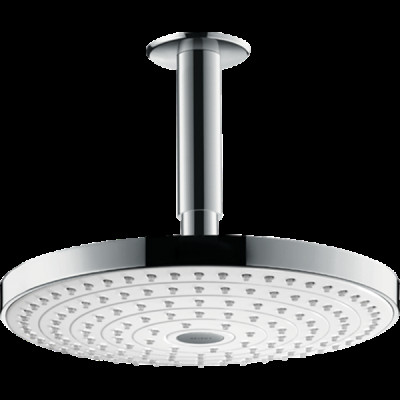 Верхний душ Raindance Select S 240 2jet с держателем с потолка, хром/белый (26467400)