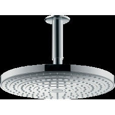 Верхний душ Raindance Select S 300 2jet с держателем с потолка, хром (27337000)