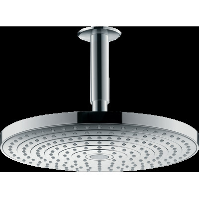 Верхний душ Raindance Select S 300 2jet с держателем с потолка, хром (27337000)