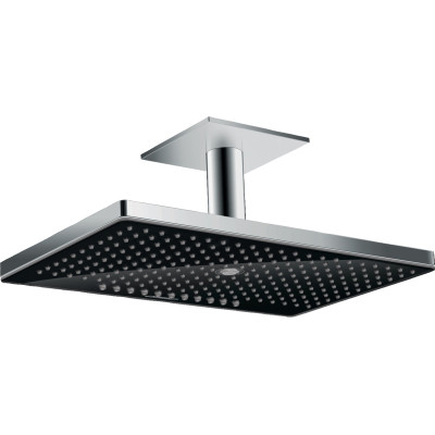 Верхний душ Rainmaker Select 460 3jet с держателем к потолку Black/Chrome (24006600)
