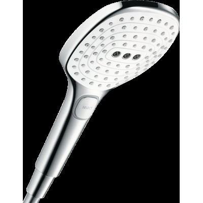 Ручний душ Raindance Select E 120 3jet EcoSmart, 9 л/хв, білий/хром (26521400)