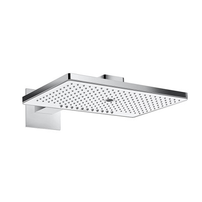 Верхній душ Rainmaker Select 466х300 3jet з кронштейном до стіни, хром/білий (24007400)