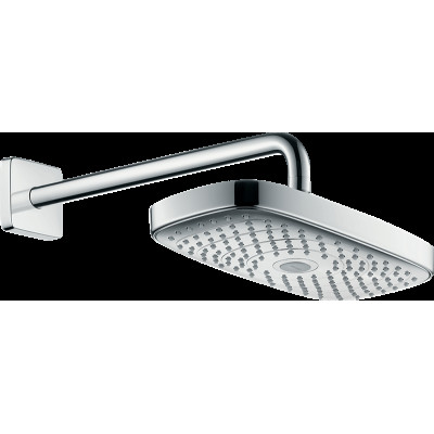 Верхній душ Raindance Select E 300 2jet Air EcoSmart 9 л/хв з тримачем, хром (26609000)
