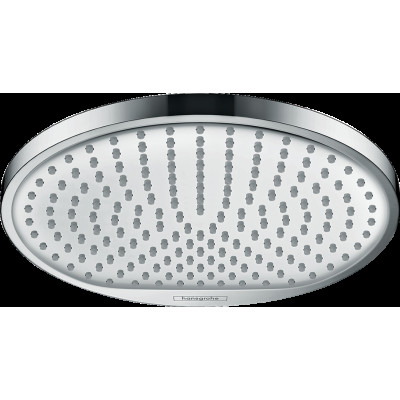 Верхний душ Crometta S 240 1jet, EcoSmart, 9л/мин, белый/хром (26724000)