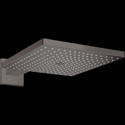 Верхний душ Raindance Select E 300 1jet Air с держателем 390 мм Brushed Black Chrome (26238340)