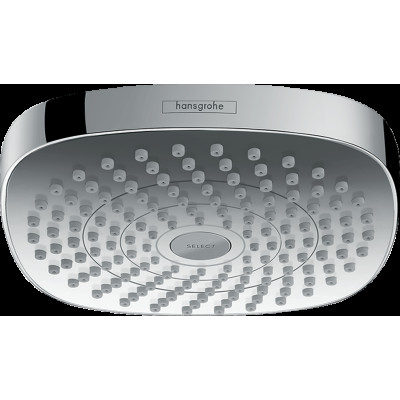 Верхний душ Croma Select E 180 2jet Showerpipe, EcoSmart, 9 л/мин, белый/хром (26528400)