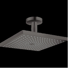 Верхний душ Raindance Select E 300 1jet Air с держателем к потолку Brushed Black (26250340)
