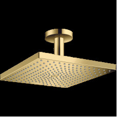 Верхний душ Raindance Select E 300 1jet Air с держателем к потолку Polished Gold Optic (26250990)