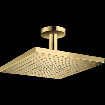 Верхній душ Raindance Select E 300 1jet Air з тримачем до стелі Polished Gold Optic (26250990)
