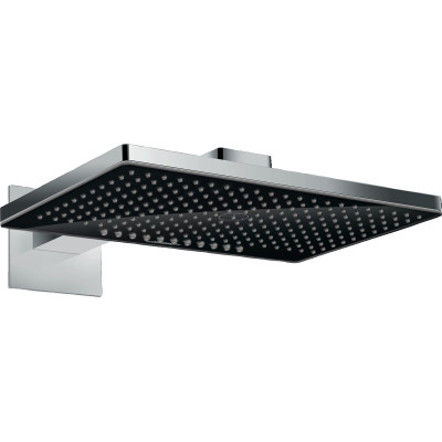 Верхній душ Rainmaker Select 460 2jet з тримачем Black/Chrome (24005600)