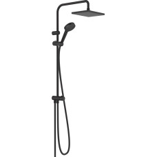 Душевая система Vernis Shape Showerpipe 230 1jet Reno EcoSmart без смесителя, Matt Black (26289670)