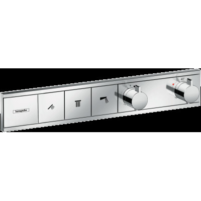 Термостат скрытого монтажа RainSelect на 3 клавиши, Chrome (15381000)
