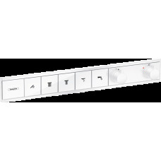 Термостат скрытого монтажа RainSelect на 5 клавиш, Matt White (15384700)