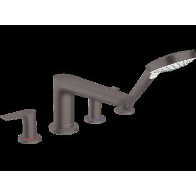 Змішувач Talis E врізний на край ванни на 4 отвори Brushed Black (71748340)