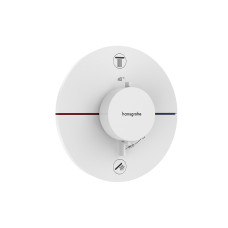 Термостат скрытого монтажа ShowerSelect Comfort S на 2 функции, Matt White (15554700)