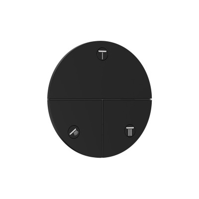 Переключатель ShowerSelect Comfort S на 3 функции, Matt Black (15558670)