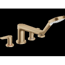 Змішувач Talis E врізний на край ванни на 4 отвори Brushed Bronze (71748140)