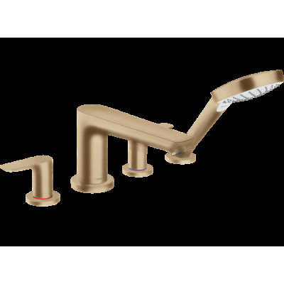 Змішувач Talis E врізний на край ванни на 4 отвори Brushed Bronze (71748140)