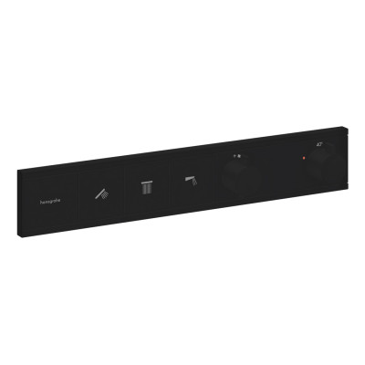 Термостат скрытого монтажа RainSelect на 3 клавиши, Matt Black (15381670)
